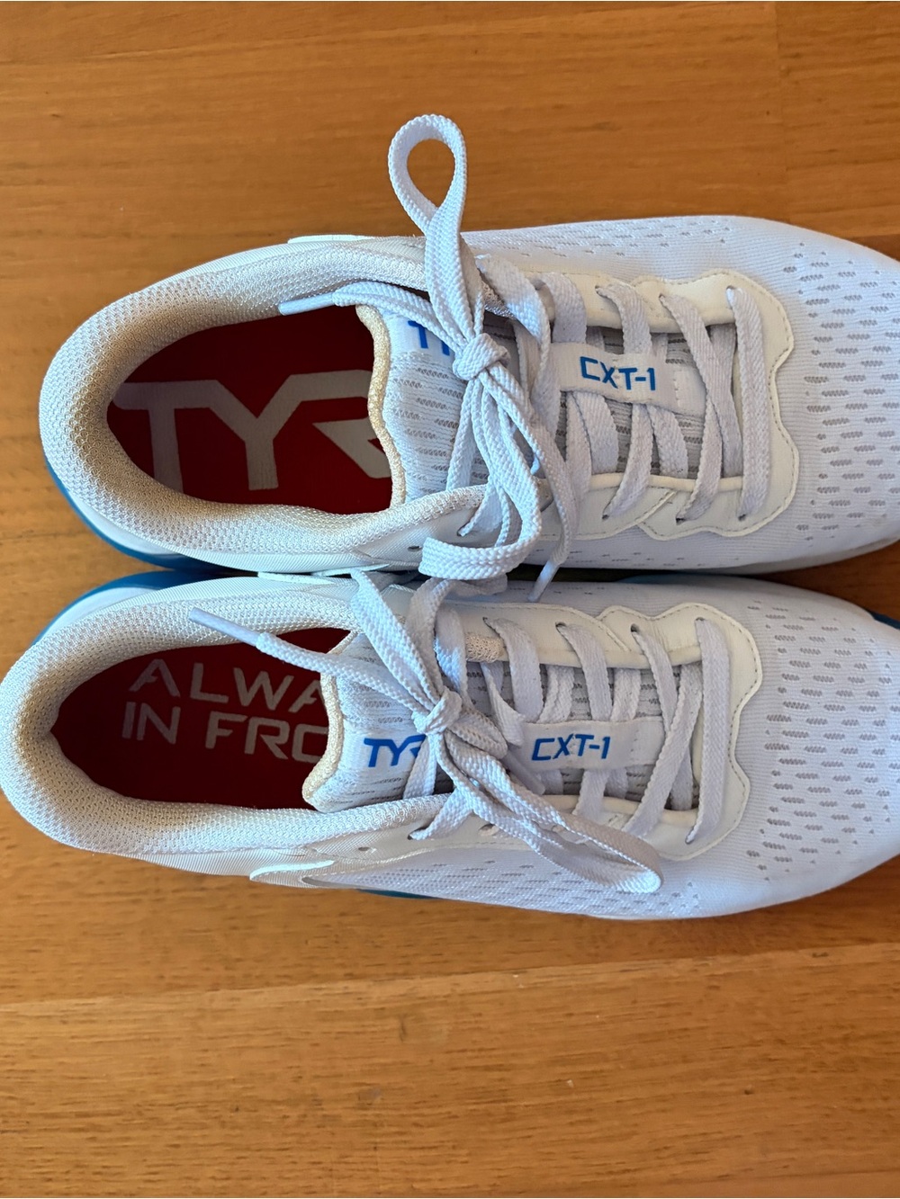 TYR CXT-1 Women’s Athletic Sneakers - White and Blue - Picture 2 of 6